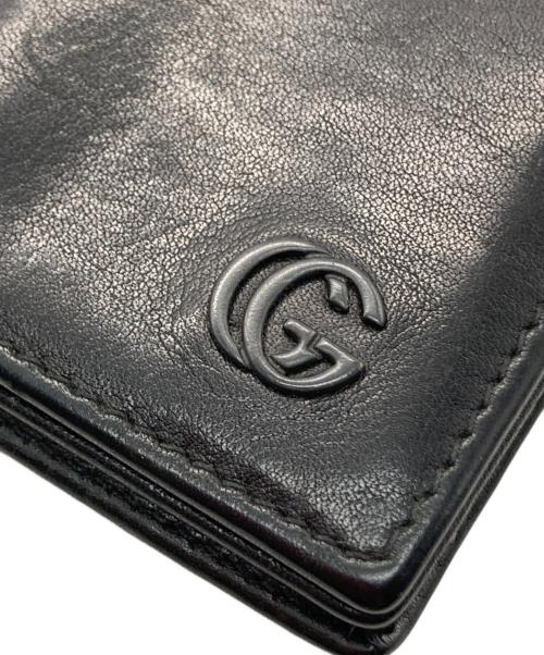 GUCCI（グッチ）GUCCI (グッチ) インターロッキングカードケース ブラックの古着・服飾アイテム