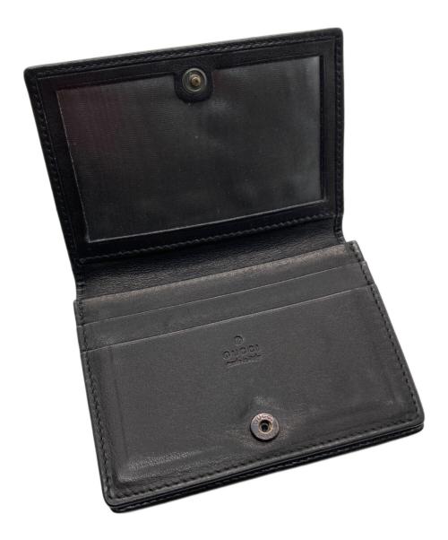 GUCCI（グッチ）GUCCI (グッチ) インターロッキングカードケース ブラックの古着・服飾アイテム