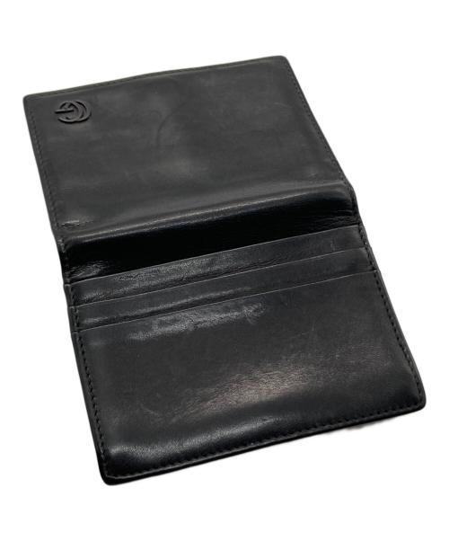 GUCCI（グッチ）GUCCI (グッチ) インターロッキングカードケース ブラックの古着・服飾アイテム