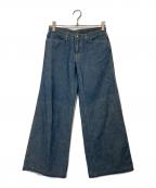 hystericヒステリック）の古着「KINKYワイドデニムパンツ」｜インディゴ