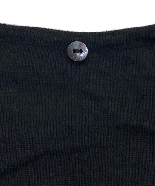 DOLCE & GABBANA（ドルチェ＆ガッバーナ）DOLCE & GABBANA (ドルチェ＆ガッバーナ) カシミヤシルクフリルニット ブラック サイズ:-の古着・服飾アイテム
