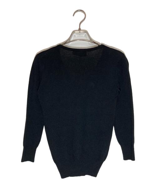 DOLCE & GABBANA（ドルチェ＆ガッバーナ）DOLCE & GABBANA (ドルチェ＆ガッバーナ) リボンVニット ブラック サイズ:-の古着・服飾アイテム