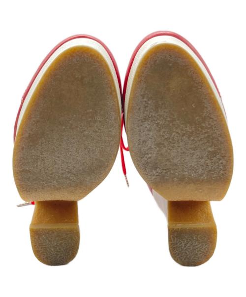 Vivienne Westwood（ヴィヴィアンウエストウッド）Vivienne Westwood (ヴィヴィアンウエストウッド) レースアップブーツ レッド サイズ:Sの古着・服飾アイテム