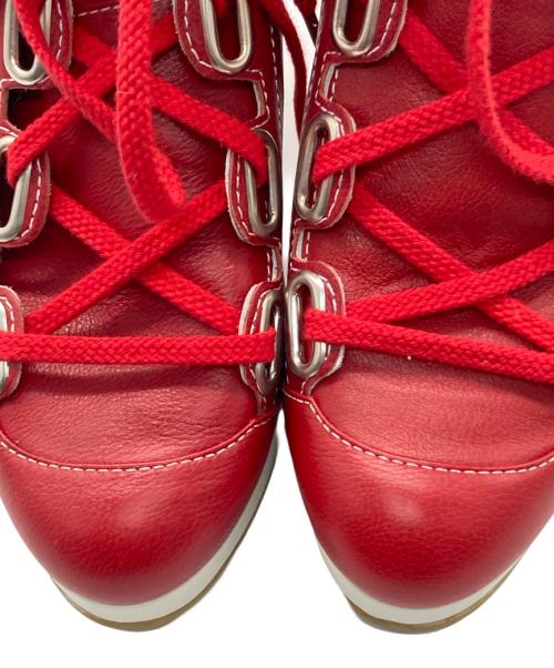 Vivienne Westwood（ヴィヴィアンウエストウッド）Vivienne Westwood (ヴィヴィアンウエストウッド) レースアップブーツ レッド サイズ:Sの古着・服飾アイテム