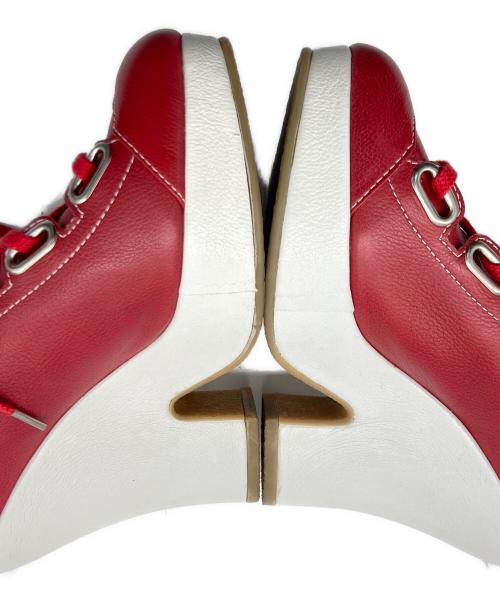 Vivienne Westwood（ヴィヴィアンウエストウッド）Vivienne Westwood (ヴィヴィアンウエストウッド) レースアップブーツ レッド サイズ:Sの古着・服飾アイテム