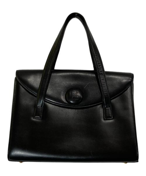GIVENCHY（ジバンシィ）GIVENCHY (ジバンシィ) フラップレザートートバッグ ブラックの古着・服飾アイテム