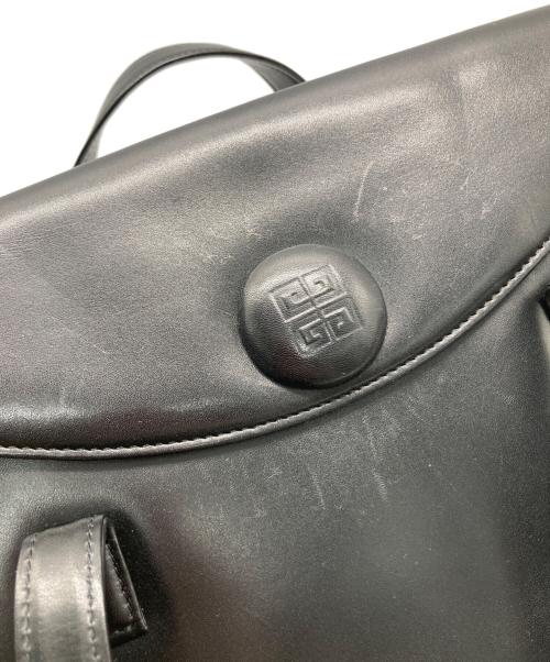 GIVENCHY（ジバンシィ）GIVENCHY (ジバンシィ) フラップレザートートバッグ ブラックの古着・服飾アイテム