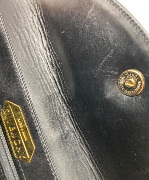 GIVENCHY（ジバンシィ）GIVENCHY (ジバンシィ) フラップレザートートバッグ ブラックの古着・服飾アイテム