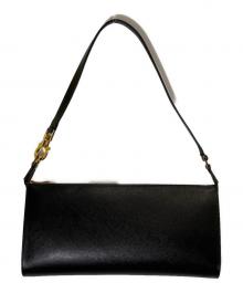 Salvatore Ferragamo（サルヴァトーレ フェラガモ）の古着「ガンチーニワンショルダーバッグ」｜ブラック