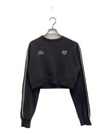 UMBRO×HTH（アンブロ×エイチティーエイチ）の古着「cropped sweat」｜グレー