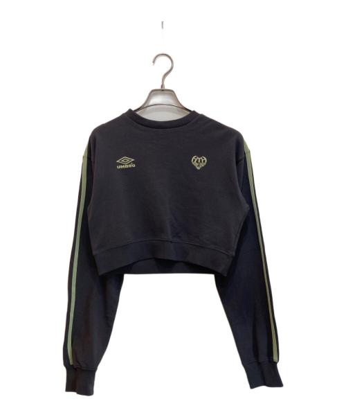 UMBRO（アンブロ）UMBRO (アンブロ) HTH (エイチティーエイチ) cropped sweat グレー サイズ:FREEの古着・服飾アイテム