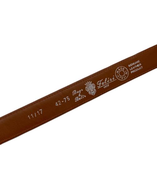Felisi（フェリージ）Felisi (フェリージ) レザーベルト ブラウン サイズ:42-75の古着・服飾アイテム