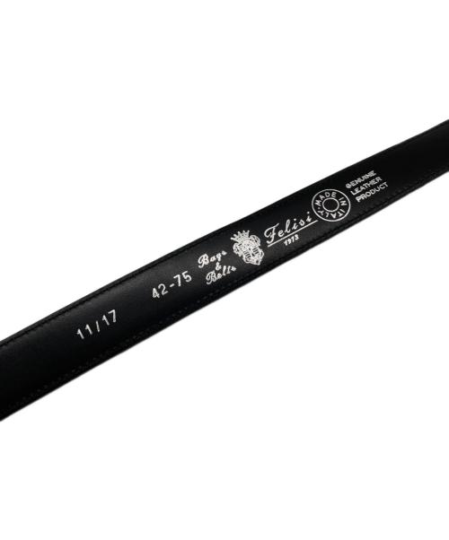 Felisi（フェリージ）Felisi (フェリージ) レザーベルト ブラック サイズ:42-75の古着・服飾アイテム