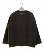 Nobleノーブル）の古着「MTRカラーレスジップショートコート」｜グレー