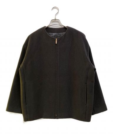 NOBLE ノーブル MTRカラーレスジップショートコート グレージュ 36 NOBLE ノーブル MTRカラーレスジップショートコート グレージュ 36