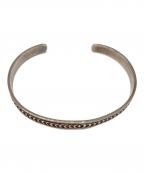 Navajoナバホ）の古着「スタンプワークバングル」｜シルバー