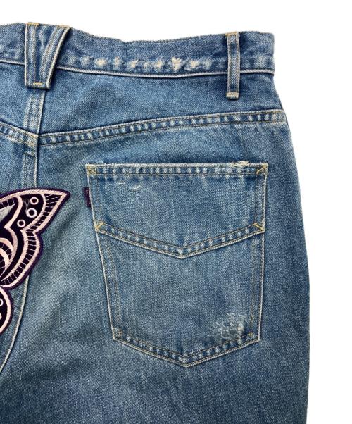 Needles（ニードルズ）Needles (ニードルズ) ASSORTED PATCHES STRAIGHT JEAN インディゴ サイズ:Sの古着・服飾アイテム