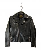 beautiful peopleビューティフルピープル）の古着「HORSE HIDEライダースジャケット」｜ブラック