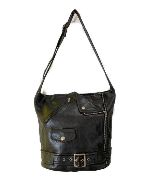 beautiful people（ビューティフルピープル）beautiful people (ビューティフルピープル) ライダースショルダーバッグ ブラックの古着・服飾アイテム