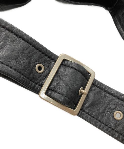 beautiful people（ビューティフルピープル）beautiful people (ビューティフルピープル) ライダースショルダーバッグ ブラックの古着・服飾アイテム