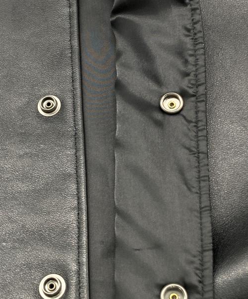 Schott（ショット）Schott (ショット) nano・universe (ナノ・ユニバース) 別注レザーベスト ブラック サイズ:Mの古着・服飾アイテム