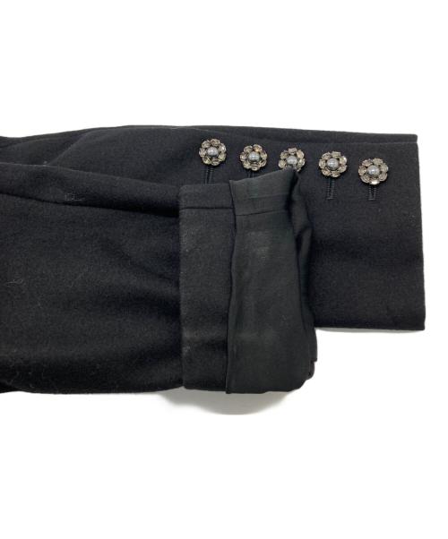 CHANEL（シャネル）CHANEL (シャネル) ラインストーンココマークボタンロングコート ブラック サイズ:36の古着・服飾アイテム