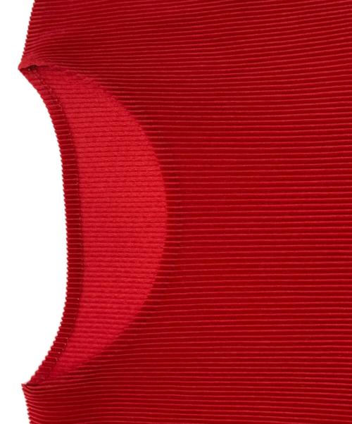 PLEATS PLEASE（プリーツプリーズ）PLEATS PLEASE (プリーツプリーズ) プリーツブラウス レッド サイズ:3の古着・服飾アイテム