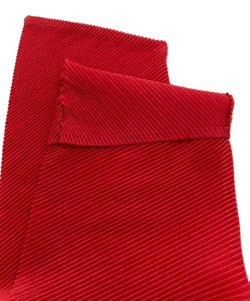 PLEATS PLEASE（プリーツプリーズ）PLEATS PLEASE (プリーツプリーズ) プリーツブラウス レッド サイズ:3の古着・服飾アイテム