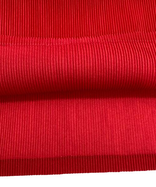 PLEATS PLEASE（プリーツプリーズ）PLEATS PLEASE (プリーツプリーズ) プリーツブラウス レッド サイズ:3の古着・服飾アイテム