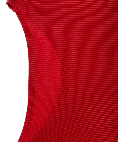 PLEATS PLEASE（プリーツプリーズ）PLEATS PLEASE (プリーツプリーズ) プリーツブラウス レッド サイズ:3の古着・服飾アイテム