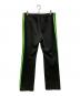 Needles (ニードルズ) Narrow Track Pant ブラック×グリーン サイズ:SIZE L：10000円