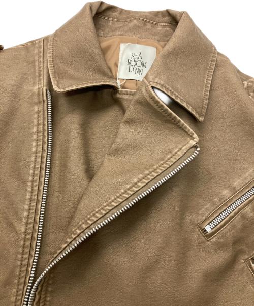 Sea Room lynn（シールームリン）Sea Room Lynn (シールームリン) Vintage wash ECOレザージャケット ベージュ サイズ:SIZE Freeの古着・服飾アイテム