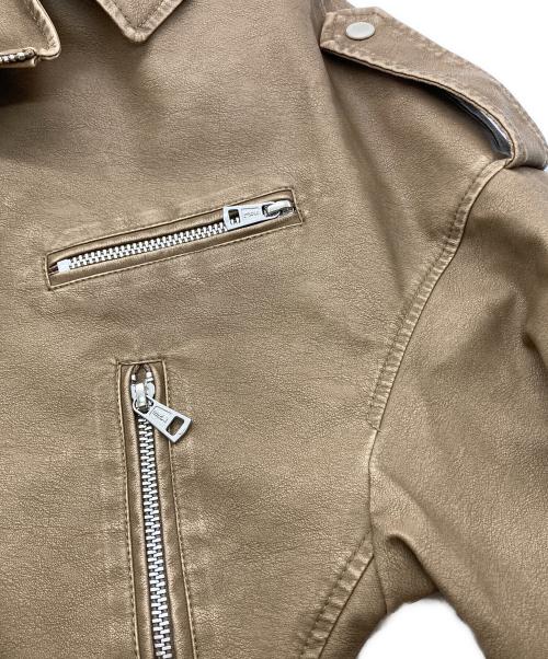 Sea Room lynn（シールームリン）Sea Room Lynn (シールームリン) Vintage wash ECOレザージャケット ベージュ サイズ:SIZE Freeの古着・服飾アイテム