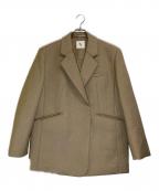 Sea Room lynnシールームリン）の古着「ボンディングテーラードジャケット」｜ベージュ