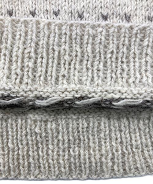 Sea Room lynn（シールームリン）Sea Room Lynn (シールームリン) ハートノルディックニット ベージュ サイズ:SIZE Freeの古着・服飾アイテム