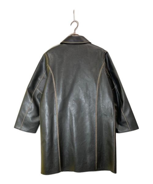 Sea Room lynn（シールームリン）Sea Room lynn (シールームリン) VintageECOレザーシャツジャケットフェイクレザーコート ブラック サイズ:Lの古着・服飾アイテム