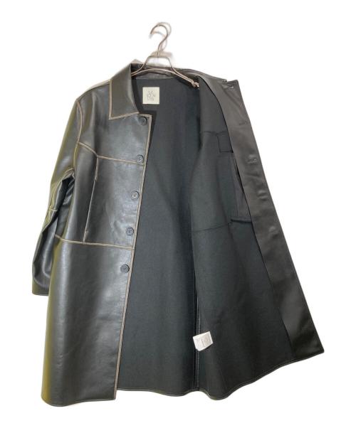 Sea Room lynn（シールームリン）Sea Room lynn (シールームリン) VintageECOレザーシャツジャケットフェイクレザーコート ブラック サイズ:Lの古着・服飾アイテム