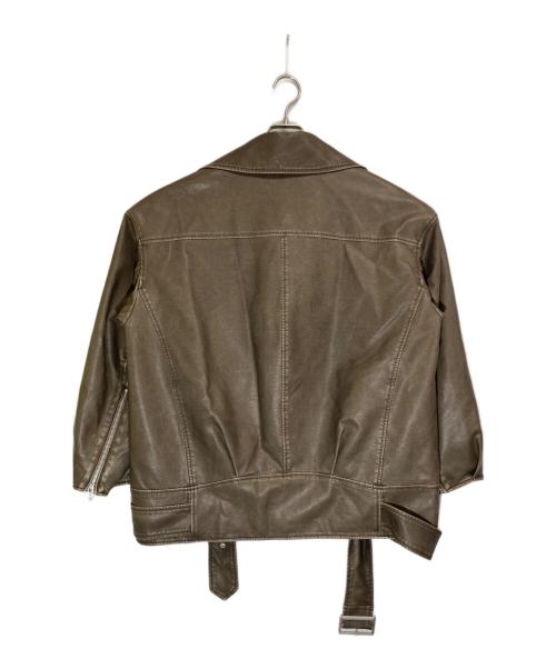 Sea Room lynn（シールームリン）Sea Room Lynn (シールームリン) VINTAGE WASH ECO レザーキルティングライダース ベージュ サイズ:Ⅿの古着・服飾アイテム