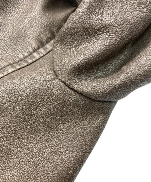 Sea Room lynn（シールームリン）Sea Room Lynn (シールームリン) VINTAGE WASH ECO レザーキルティングライダース ベージュ サイズ:Ⅿの古着・服飾アイテム