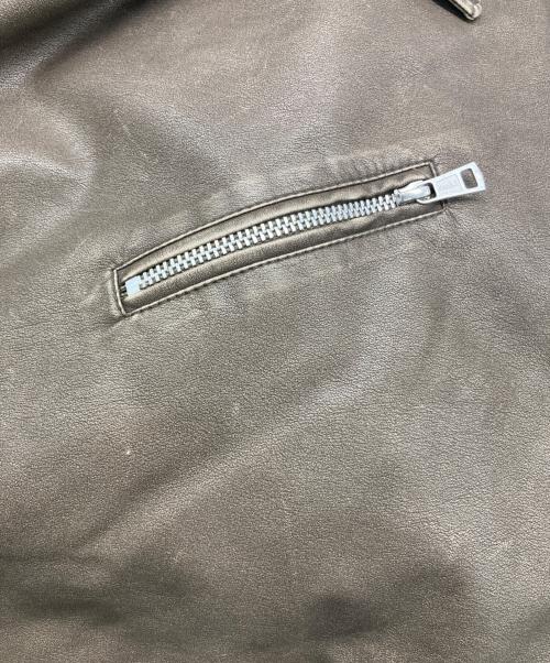 Sea Room lynn（シールームリン）Sea Room Lynn (シールームリン) VINTAGE WASH ECO レザーキルティングライダース ベージュ サイズ:Ⅿの古着・服飾アイテム