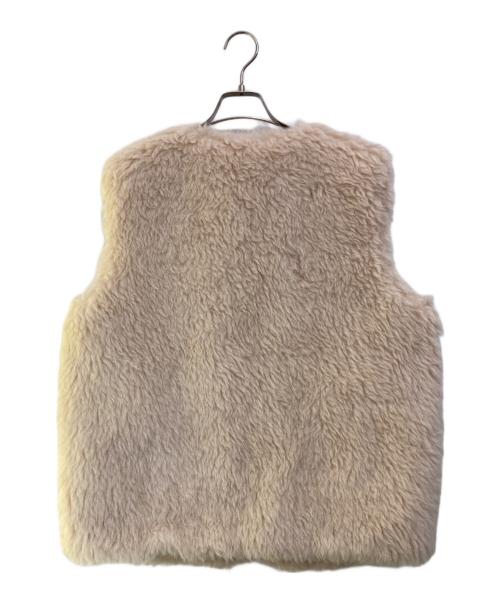 Sea Room lynn（シールームリン）Sea Room Lynn (シールームリン) Wool mix BOAオーバーベスト ベージュ サイズ:SIZE Freeの古着・服飾アイテム