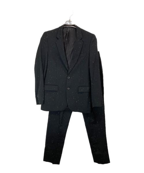 PS Paul Smith（ＰＳポールスミス）PS Paul Smith (ＰＳポールスミス) カラフルネップストライプセットアップスーツ ブラック サイズ:ジャケットS　パンツMの古着・服飾アイテム