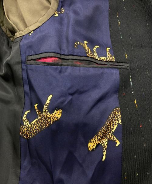 PS Paul Smith（ＰＳポールスミス）PS Paul Smith (ＰＳポールスミス) カラフルネップストライプセットアップスーツ ブラック サイズ:ジャケットS　パンツMの古着・服飾アイテム