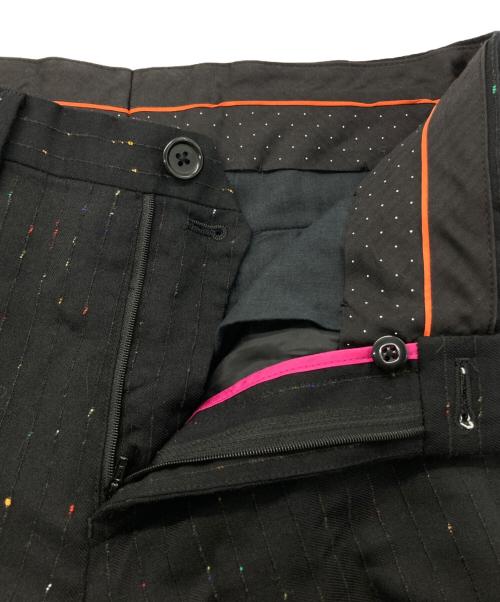 PS Paul Smith（ＰＳポールスミス）PS Paul Smith (ＰＳポールスミス) カラフルネップストライプセットアップスーツ ブラック サイズ:ジャケットS　パンツMの古着・服飾アイテム