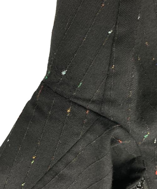 PS Paul Smith（ＰＳポールスミス）PS Paul Smith (ＰＳポールスミス) カラフルネップストライプセットアップスーツ ブラック サイズ:ジャケットS　パンツMの古着・服飾アイテム
