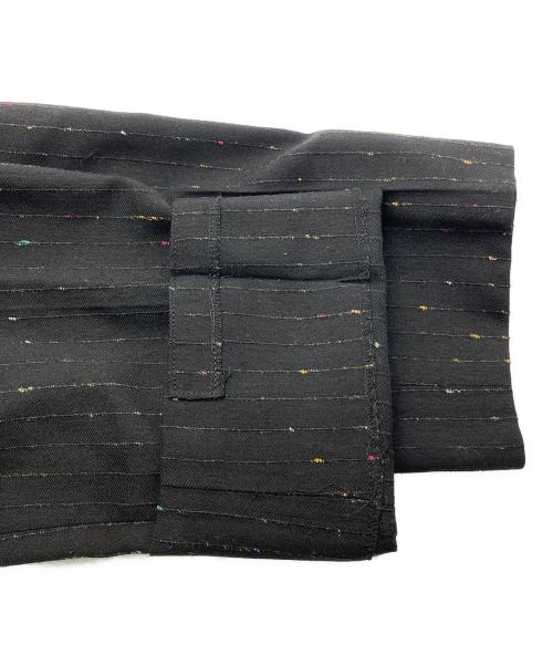 PS Paul Smith（ＰＳポールスミス）PS Paul Smith (ＰＳポールスミス) カラフルネップストライプセットアップスーツ ブラック サイズ:ジャケットS　パンツMの古着・服飾アイテム