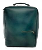 MOTHERHOUSEマザーハウス）の古着「アンティーク スクエア バックパック」｜グリーン