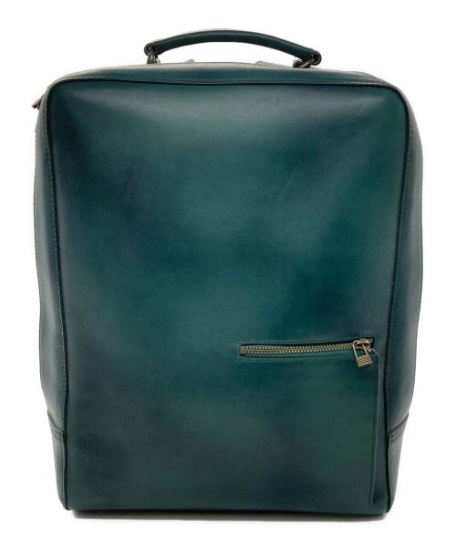 MOTHERHOUSE（マザーハウス）MOTHERHOUSE (マザーハウス) アンティーク スクエア バックパック グリーンの古着・服飾アイテム