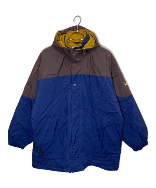NIKE（ナイキ）NIKE (ナイキ) オールドパフコート ブラウン×ネイビー サイズ:Ⅿの古着・服飾アイテム