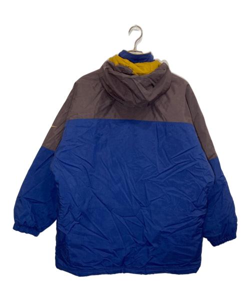 NIKE（ナイキ）NIKE (ナイキ) オールドパフコート ブラウン×ネイビー サイズ:Ⅿの古着・服飾アイテム